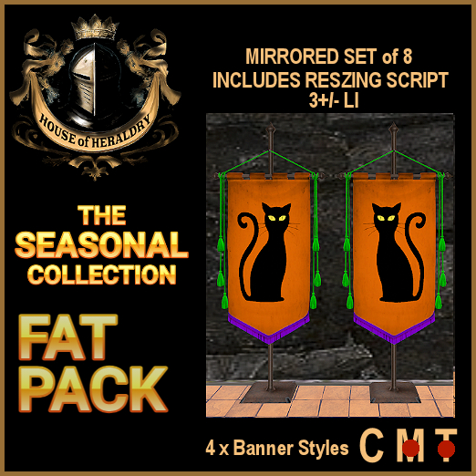 Fat Pack Seasonal Collection Black Cat Banners (Box)