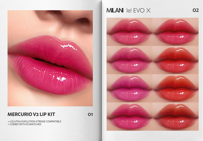 MILANI - "MERCURIO V2" LIP KIT / FATPACK