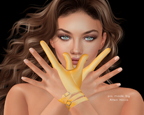 amias - EVY gloves C3 cognac - Maitreya - SALE !