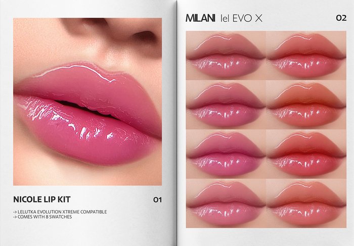 MILANI - "NICOLE" LIP KIT / DEMO