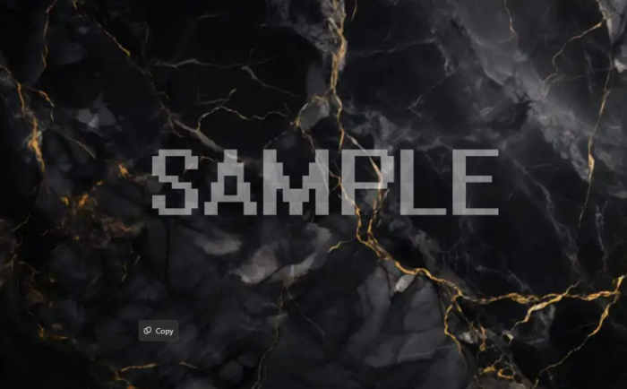 BLACK MARBLE WITH GOLD FILAMENT