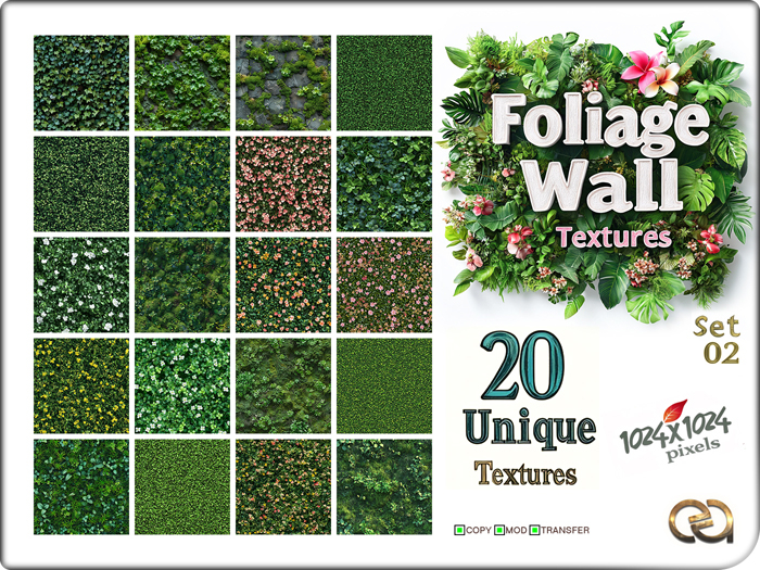 EA Design ♦ Foliage Wall Textures - Set 02