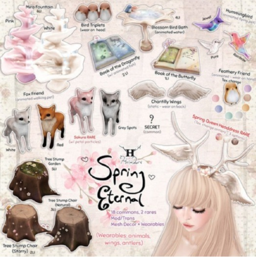 +Half-Deer+ Spring Eternal - Fox Friend - White (wear)