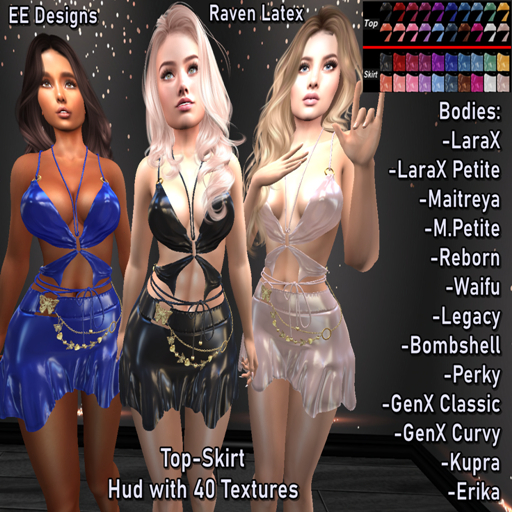 ::.EE.:: Outfit Set *Raven Latex*