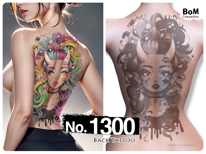 (Back Tattoo) No.1300