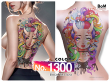 (Back Tattoo) No.1300 Color