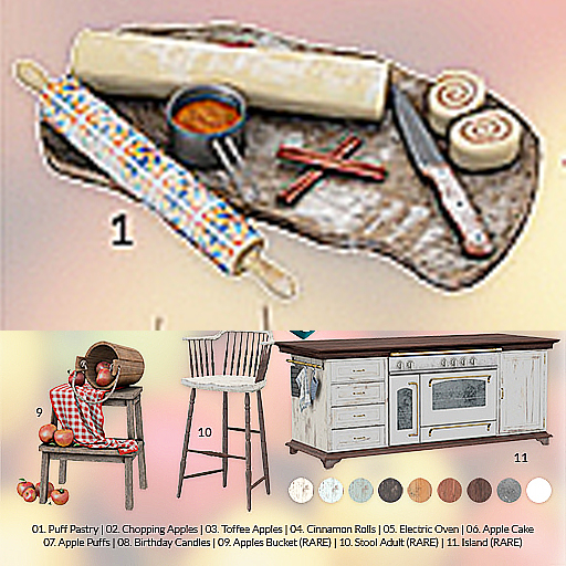 01. [IK] Grandma Kitchen Baking Set - Puff Pastry - COMMON