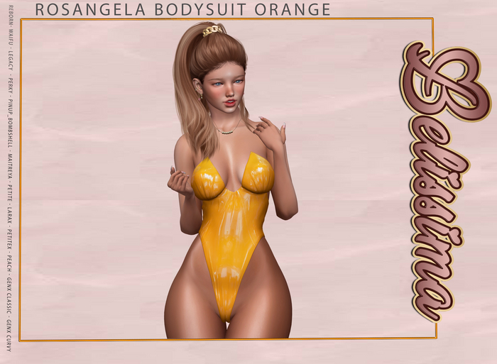 [Belissima] Rosangela Bodysuit Orange