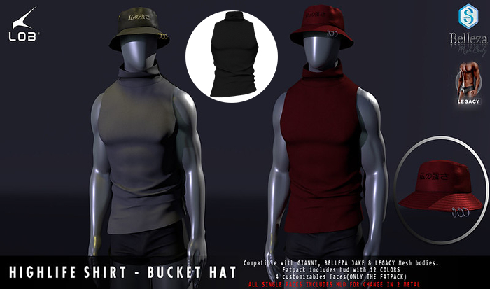 [LOB] HIGHLIFE SHIRT - BLACK