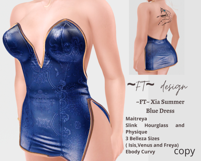 ~FT~ Xia Summer in blue  Dress 
