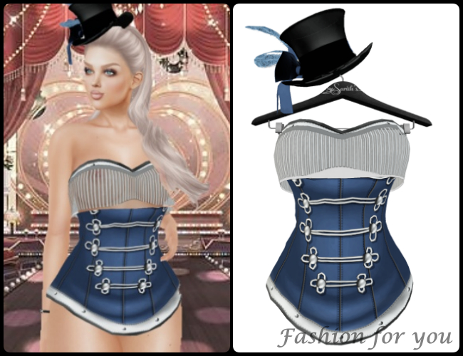 (189) Burlesque Outfit Blue