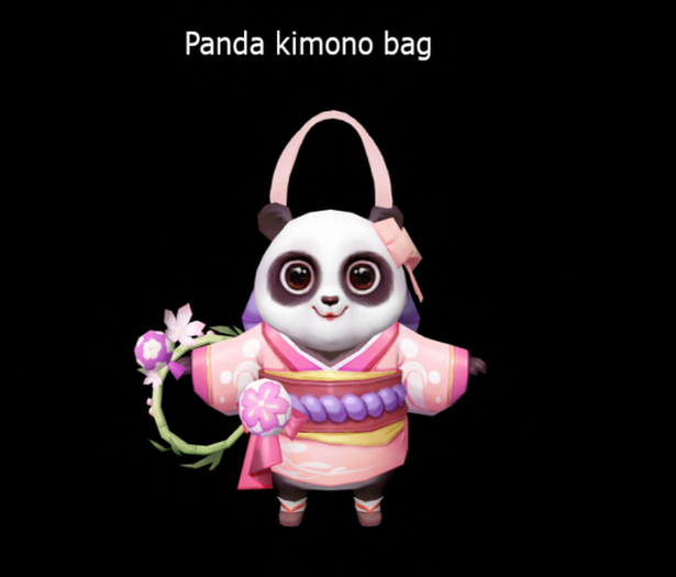 **Panda kimono bag Box*
