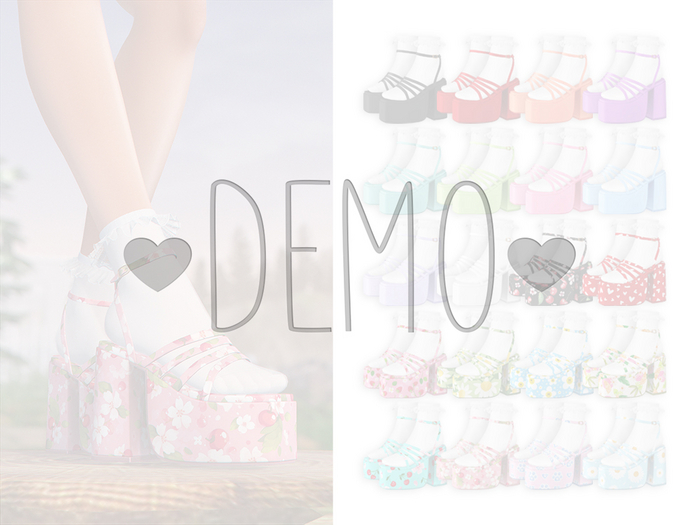 DEMO -Sorumin- Cute platform heels -FATPACK-