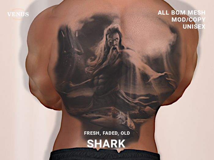 SHARK BACK TATTOO