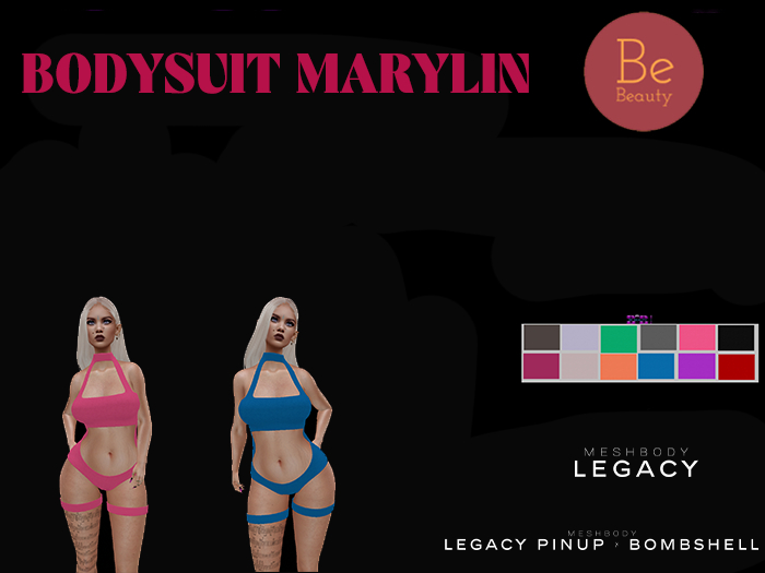 Be Beauty-Bodysuit Marylin-legacy,Pinup x Bombshell