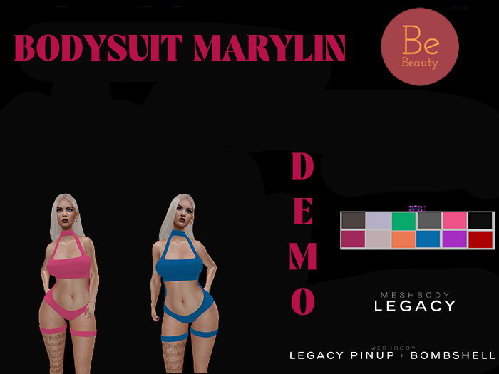 Be Beauty-Bodysuit Marylin-legacy,Pinup x Bombshell-demo