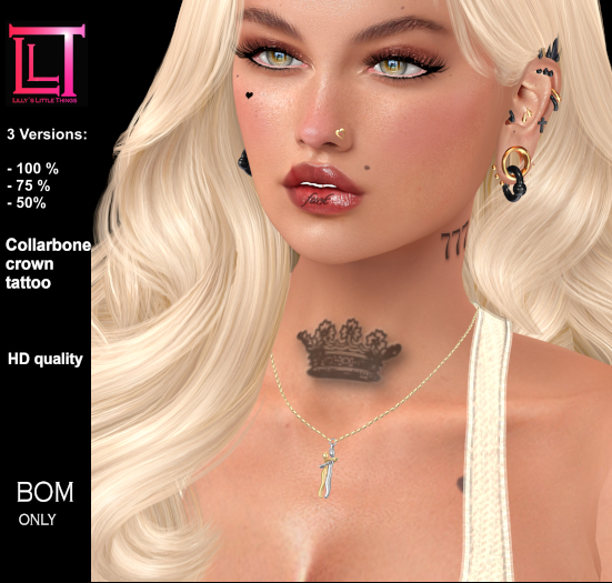 Collarbone crown tattoo *LLT*