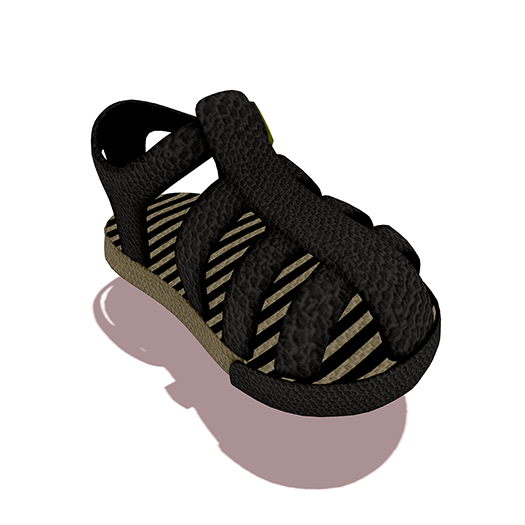 Malarkey Leather Sandals - Black (Rezz Me)