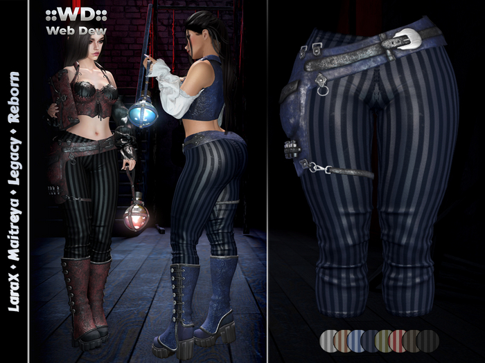 ::WD:: Pants And Belt Octavia - Blue