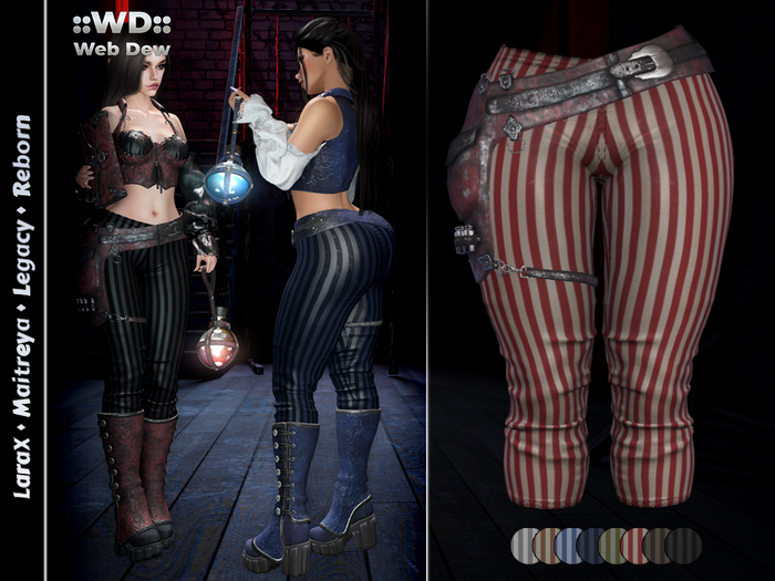 ::WD:: Pants And Belt Octavia - Red