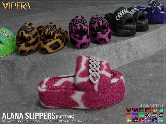 [VIPERA] Alana Slippers - PATTERNS