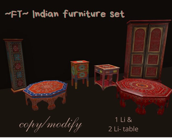 ~FT~Indian Furniture set 