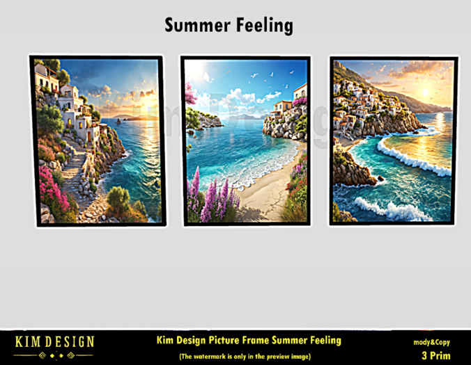 Kim Design Picture Frame Summer Feeling