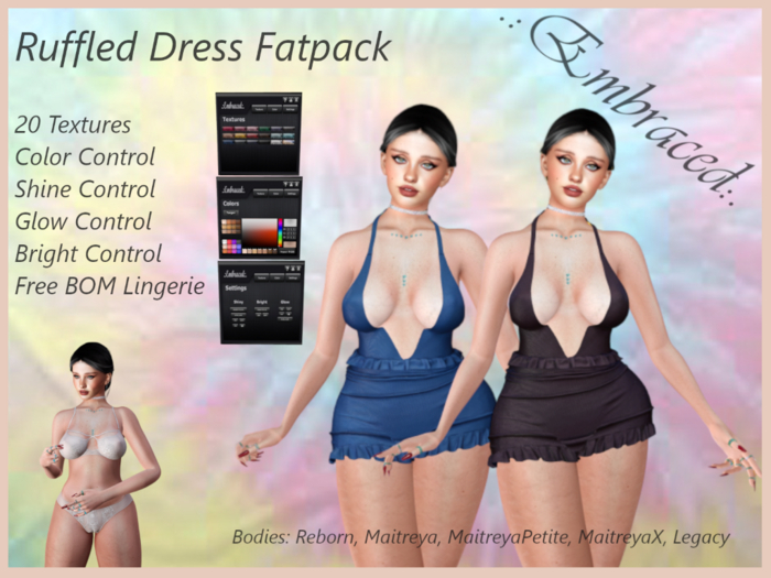 .:Embraced:. Ruffled Dress Fatpack