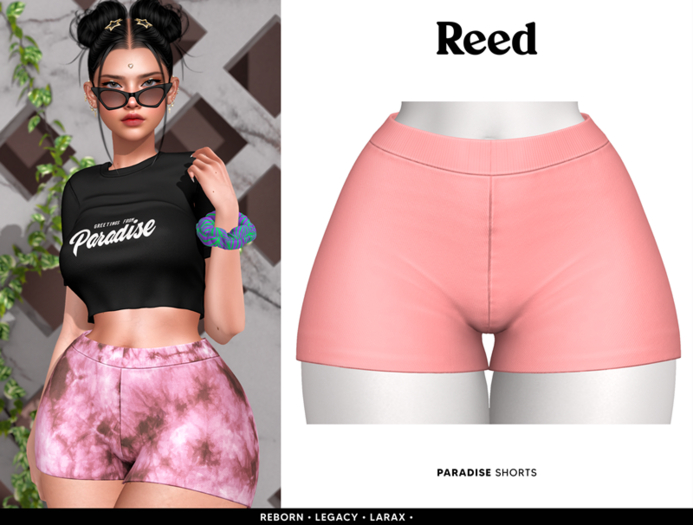 REED - PARADISE SHORTS // PEACH