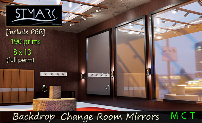 BACKDROP Change Room Mirrors (full perm) 