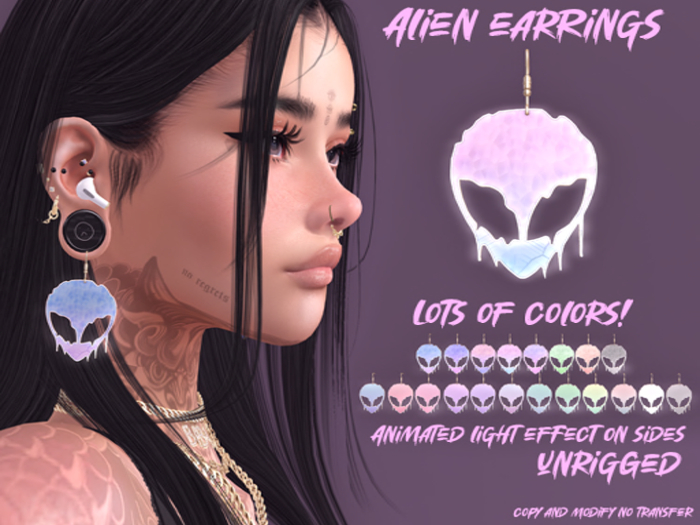 [nothing] Alien Earrings