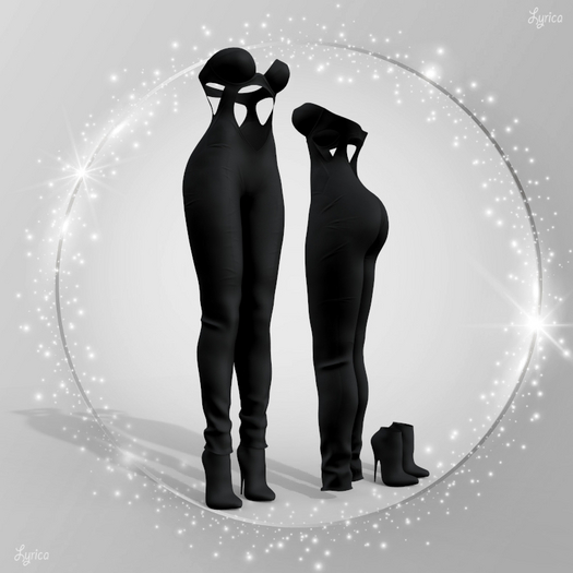 LARAX Catsuit Outfit Black