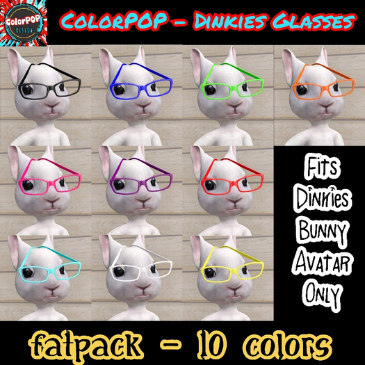 ColorPOP - Dinkies Bunny Glasses - FATPACK BOX (ADD)