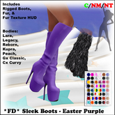 *FD* Sleek Boots [Boxed] Easter Purple