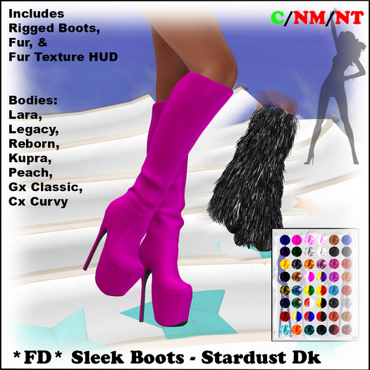 *FD* Sleek Boots [Boxed] Stardust Dk