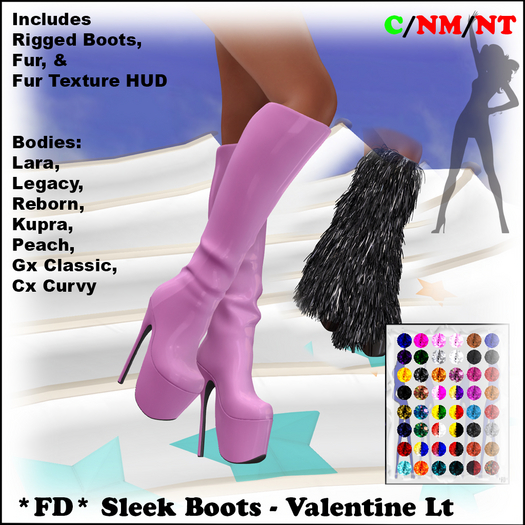 *FD* Sleek Boots [Boxed] Valentine Lt