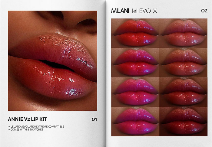 MILANI - "ANNIE V2" LIP KIT / FATPACK