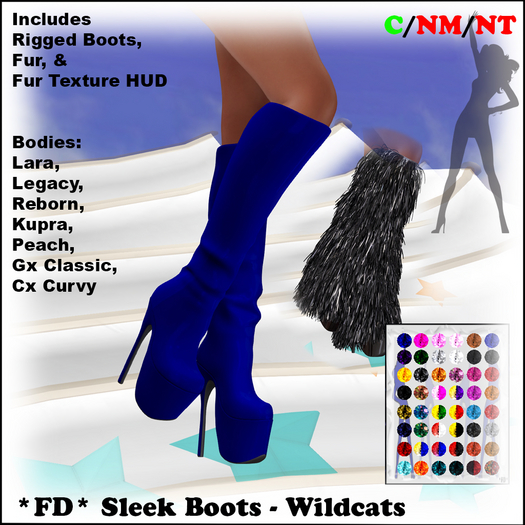 *FD* Sleek Boots [Boxed] Wildcats