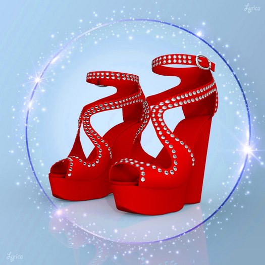 Red Studded Wedges Reborn
