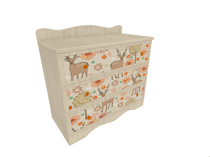 BABY DRESSER - BEIGE - REINDEER