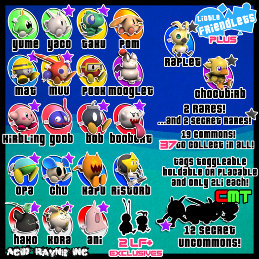 <AR> Little Friendlets Gacha - 33. Chocobirb - RARE (BOXED)