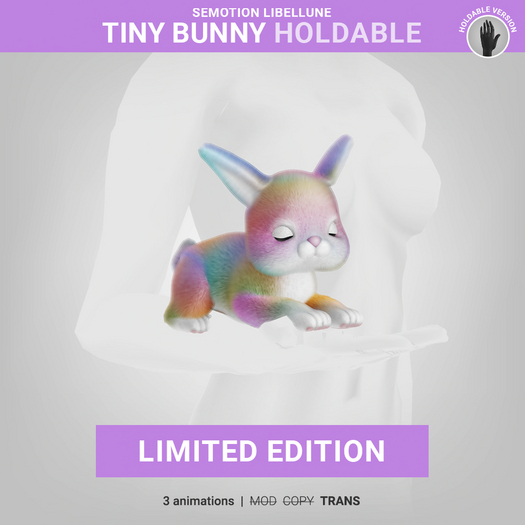 SEmotion Libellune Tiny Bunny Holdable LIMITED