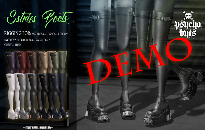 .{PSYCHO:Byts}. Estries Boots - DEMO!