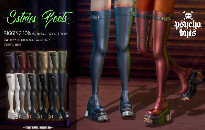 .{PSYCHO:Byts}. Estries Boots - Box