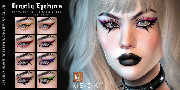 .{PSYCHO:Byts}. Drusilla Eyeliners - LeLutka HD - BOX