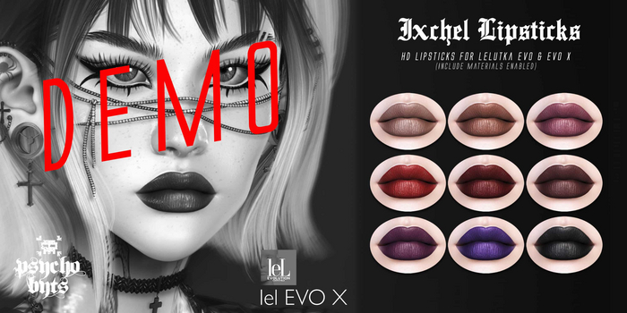 .{PSYCHO:Byts}. Ixchel Lipsticks- DEMO!