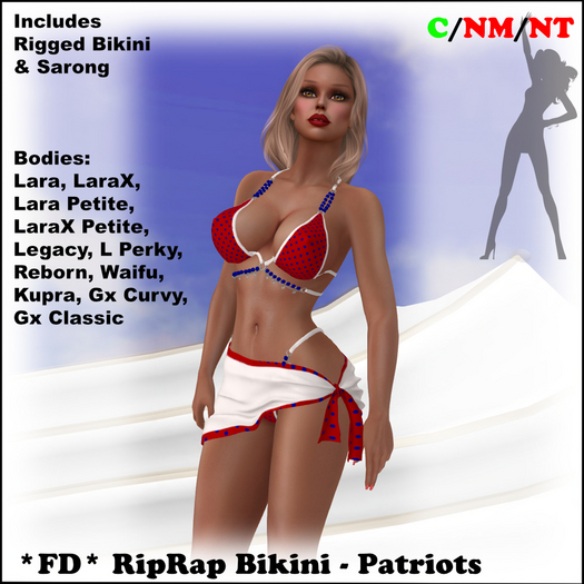 *FD* RipRap Bikini [Boxed] Patriots