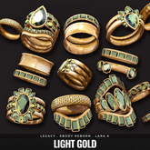 [BL] Miley rings // gold light