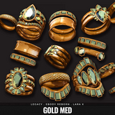 [BL] Miley rings // gold med