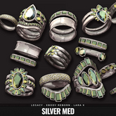 [BL] Miley rings // silver med